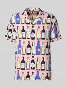 Blend Regular Fit Freizeithemd aus Viskose Modell 'ANVAR' in Blau, Grö...