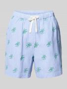 Tommy Hilfiger Relaxed Fit Shorts mit Logo-Stitching aus Leinen-Mix in...