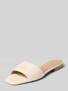 Lauren Ralph Lauren Slides aus Leder mit Logo-Detail Modell 'EVERLEY' ...