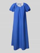 YAS Midikleid mit Puffärmeln Modell 'OLEGA' in Royal, Größe S
