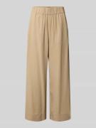 Marc O'Polo Denim Weite Hose aus Lyocell in Beige, Größe L