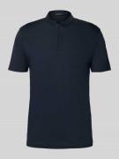 Drykorn Slim Fit Poloshirt mit Stehkragen Modell 'LOUIS' in Dunkelblau...