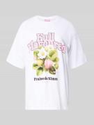 JJXX Loose Fit T-Shirt mit Motiv-Print Modell 'MILLOW' in Weiss, Größe...