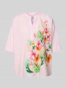 Emily Van den Bergh Relaxed Fit Bluse mit Motiv-Print und Tunikakragen...