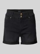 Only Regular Fit Jeansshorts aus Baumwoll-Mix Modell 'CARMEN' in Black...