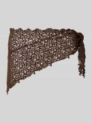 Pieces Häkel Pareo aus reiner Baumwolle Modell 'KASMIN' in Mittelbraun...