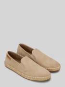 Marc O'Polo Espadrilles aus echtem Leder mit Logo-Patch in Sand, Größe...