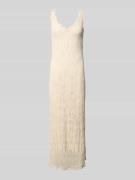 Only Schmales Spitzenkleid mit tiefen V-Ausschnitt Modell 'ALBINA' in ...