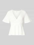 Only Regular Fit Bluse in Wickel-Optik Modell 'PELLY' in Offwhite, Grö...