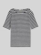 Tom Tailor Regular Fit T-Shirt aus reiner Baumwolle in Marine, Größe L