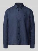 BOSS Regular Fit Freizeithemd aus reinem Leinen Modell 'LIAM' in Marin...