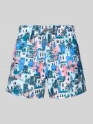 BOARDIES Badehose im Allover-Look Modell 'Vacay Villas' in Ocean, Größ...