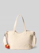 VALENTINO BAGS Handtasche mit Anhänger Modell 'COURMAYEUR' in Ecru, Gr...