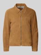 MAURITIUS Lederjacke aus Schafsnubuk mit Reißverschluss Modell 'TRIVEN...