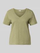 s.Oliver RED LABEL Relaxed Fit T-Shirt aus reiner Baumwolle in Khaki, ...