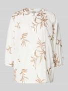 Milano Italy Regular Fit Bluse mit 3/4-Arm in Black, Größe 36