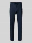 JOOP! Collection Slim Fit Leinenhose mit Tunnelzug Modell 'Sake' in Ma...