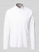 FIL NOIR Regular Fit Business-Hemd aus Leinen-Baumwoll-Mix Modell 'ROM...