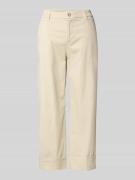 s.Oliver RED LABEL Wide Leg Culotte aus Baumwoll-Mix in Beige, Größe 3...