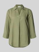 s.Oliver RED LABEL Relaxed Fit Hemdbluse aus Leinen-Viskose-Mix in Kha...