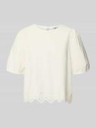 Pieces Relaxed Fit Blusentop aus reiner Baumwolle Modell 'ALMINA' in W...