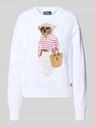 Polo Ralph Lauren Regular Fit Strickpullover aus Baumwoll-Leinen-Mix m...