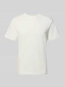Lacoste Regular Fit T-Shirt aus reiner Baumwolle in Offwhite, Größe L
