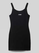 Guess Kleid mit Spaghettiträgern und Logo-Stitching in Black, Größe 12...