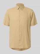 Blend Slim Fit Leinenhemd mit Viskose-Anteil Modell 'Bobby' in Beige, ...