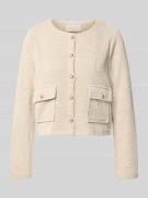 FREE/QUENT Strickjacke mit Pattentaschen Modell 'Zale' in Sand Melange...