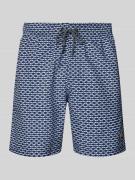 Shiwi Badehose im Allover-Look Modell 'Hammam Tile' in Dunkelblau, Grö...