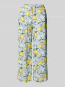 Christian Berg Woman Caprihose aus Viskose im Allover-Look in Blau, Gr...
