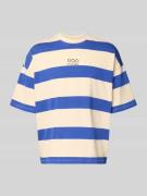 Blend T-Shirt mit Streifenmuster Modell 'KAVEH' in Blau, Größe 3XL