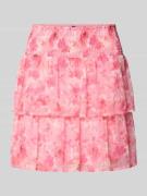 Vero Moda Mini-Rock aus Chiffon Modell 'SMILLA' in Rosa, Größe L