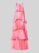 Vero Moda Volant Abendkleid mit V-Ausschnitt Modell 'FELICIA' in Rosa,...