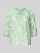 Milano Italy Regular Fit Bluse mit 3/4-Arm in Mint, Größe 36