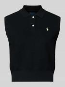 Polo Ralph Lauren Slim Fit Pullunder aus Baumwoll-Mix in Black, Größe ...
