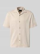 MCNEAL Regular Fit Freizeithemd mit Reverskragen in Mud, Größe L
