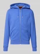 Superdry Sweatjacke mit Kapuze und Logo-Stitching in Royal, Größe L