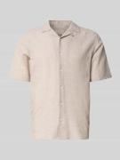 Only & Sons Slim Fit Freizeithemd aus Baumwoll-Leinen-Mix Modell 'CAID...