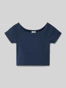 s.Oliver RED LABEL Regular Fit T-Shirt aus Baumwoll-Mix in Marine, Grö...