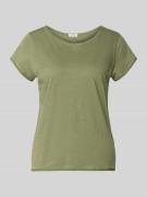 s.Oliver RED LABEL Regular Fit T-Shirt aus Baumwoll-Flammgarn in Khaki...