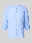 s.Oliver RED LABEL Relaxed Fit Hemdbluse aus reiner Baumwolle in Hellb...