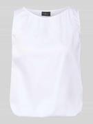 s.Oliver BLACK LABEL Relaxed Fit Blusentop aus Baumwoll-Mix in Weiss, ...