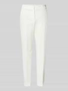 s.Oliver BLACK LABEL Regular Fit Schmale Hose mit Bügelfalten in Weiss...