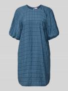 Jake*s Casual Minikleid aus Viskose-Mix mit Ballonärmel in Jeansblau, ...