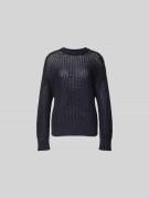 Juvia Pullover in Strick-Optik in Marine, Größe L