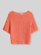 Marc O'Polo Relaxed Fit Pullover aus Baumwoll-Mix in Orange, Größe XS