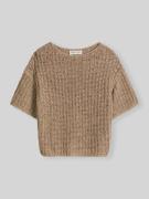 Marc O'Polo Relaxed Fit Pullover aus Baumwoll-Mix in Sand, Größe L