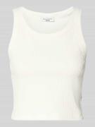 Marc O'Polo Denim Slim Fit Top aus Baumwoll-Mix in Offwhite, Größe L